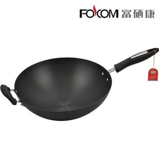 富硒康好嫂子硬质氧化炒锅轻便尖底生34铁铸铁锅瓦斯瓦斯锅32cm