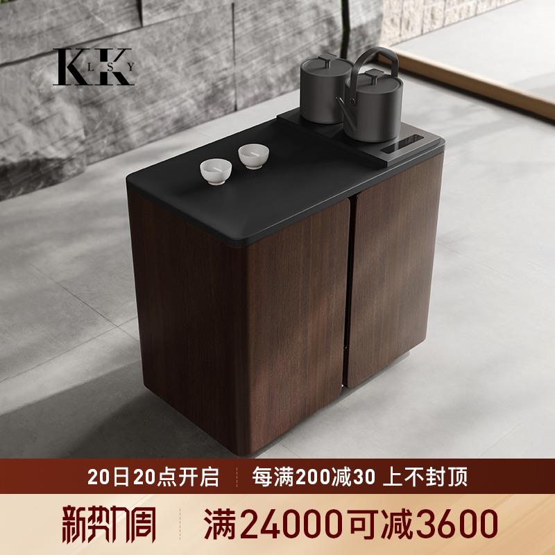 凯丽时刻意式极简家用小茶桌阳台移动茶台茶水柜轻奢现代高级感S