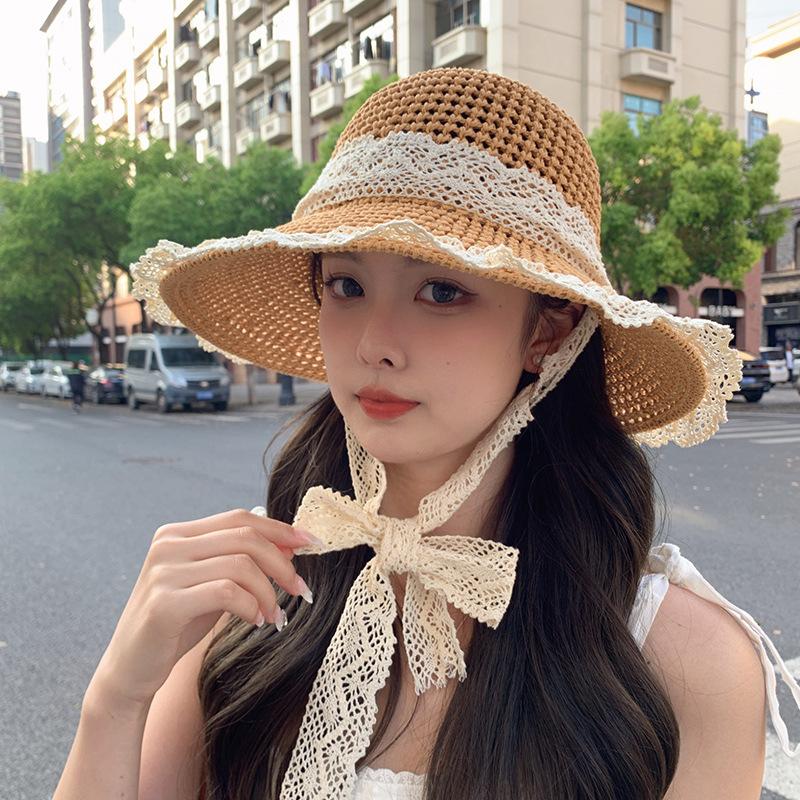 川西旅游帽子云南新疆草原西藏旅行帽子女气质名媛三亚海边沙滩