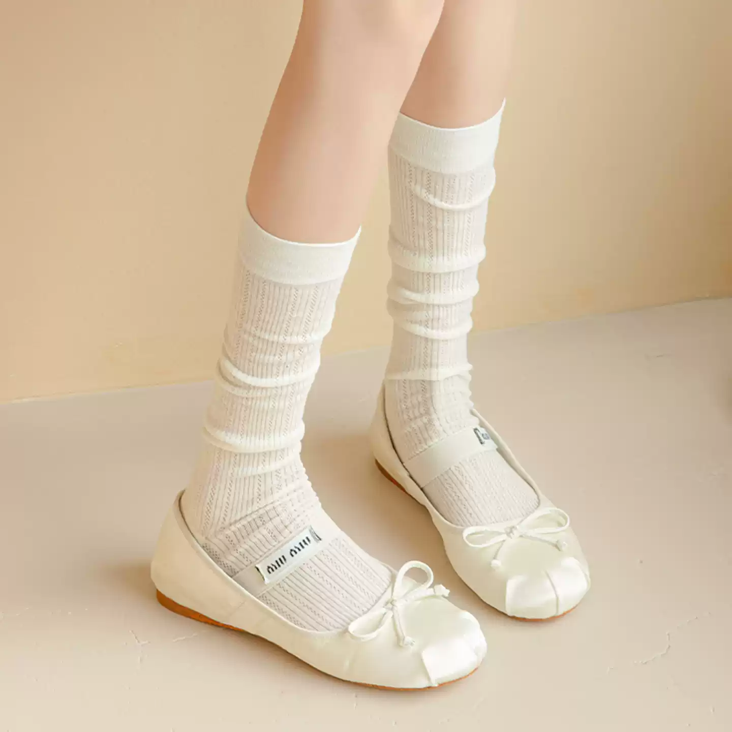 miu系芭蕾风袜子女夏季薄款