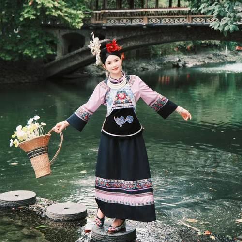 2026春季新款布依族少女民族服装