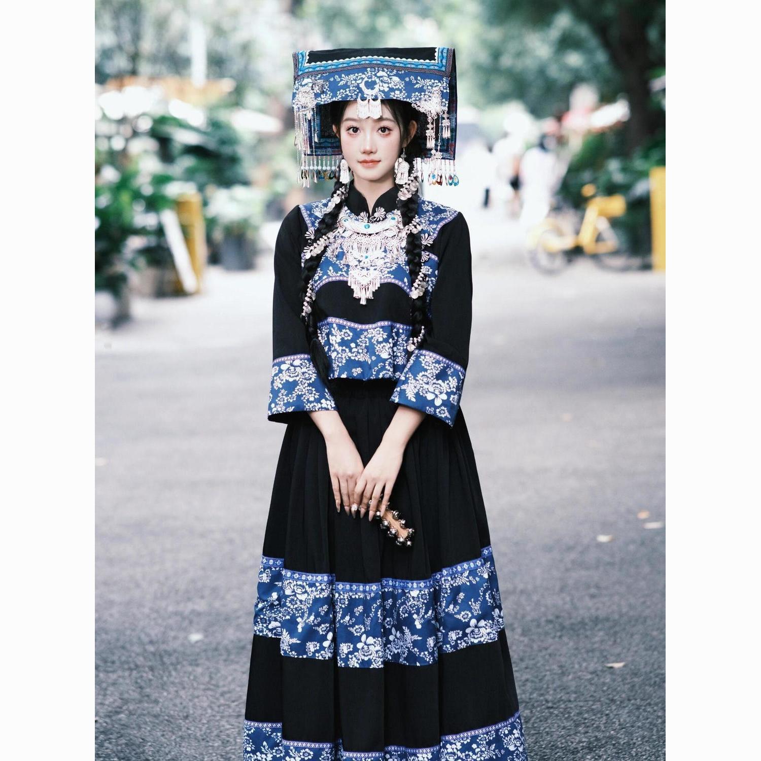 新款贵州布依族旅拍民族服装女装