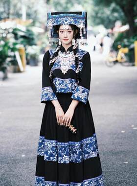 新款贵州布依族旅拍民族服装女装