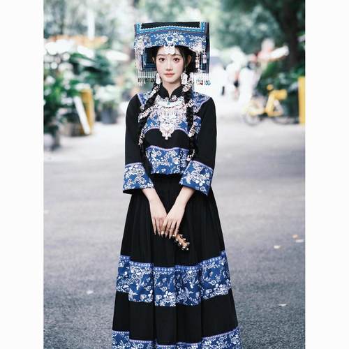 新款贵州布依族旅拍民族服装女装