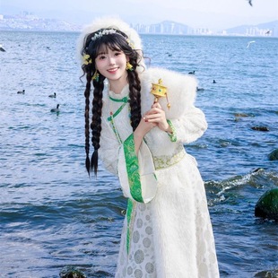 民族服装小清新藏服舞台装拉萨西藏新款民族少女旅拍写真摄影女装