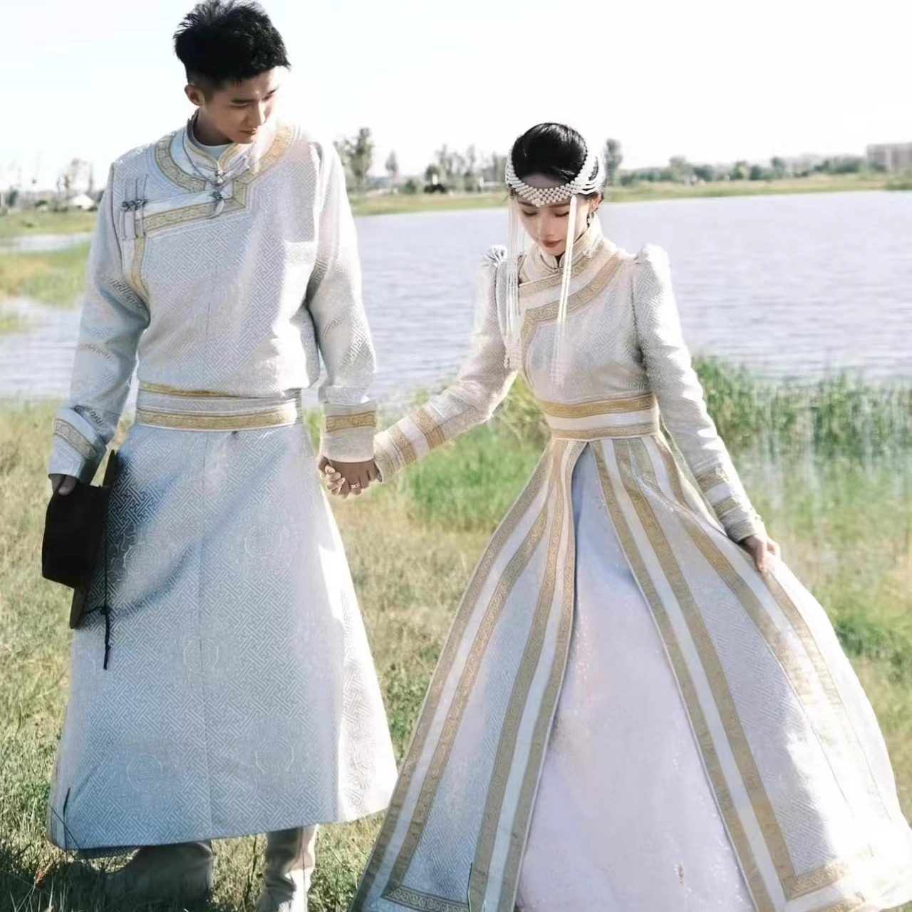 2025新款情侣装蒙古舞蹈民族服装蒙古公主旅拍写真演出服特色套装,女装/女士精品,民族服装/舞台装,淘宝优惠券,粉丝福利购,淘宝优惠卷