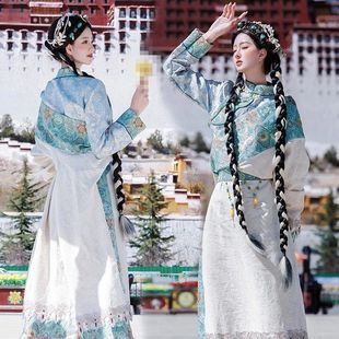 2025新款旅拍藏族特色少数民族服装藏袍西藏拉萨藏装演出服服饰