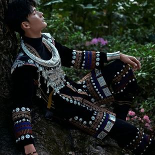 新款贵州少数民族苗族特色服装摄影旅拍演出服装摄影旅拍服饰套装