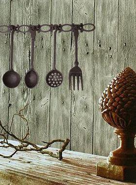美式做旧 铸铁餐具铁艺配饰墙面装饰家居软装饰挂勾
