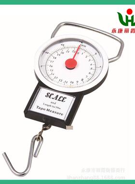 跨境22kg50lb便携实验小秤无电子手提秤卷尺称弹簧吊称机械钓鱼秤