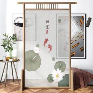 屏风隔断客厅卧室遮挡家用现代简约小户型禅意实木移动座屏 新中式