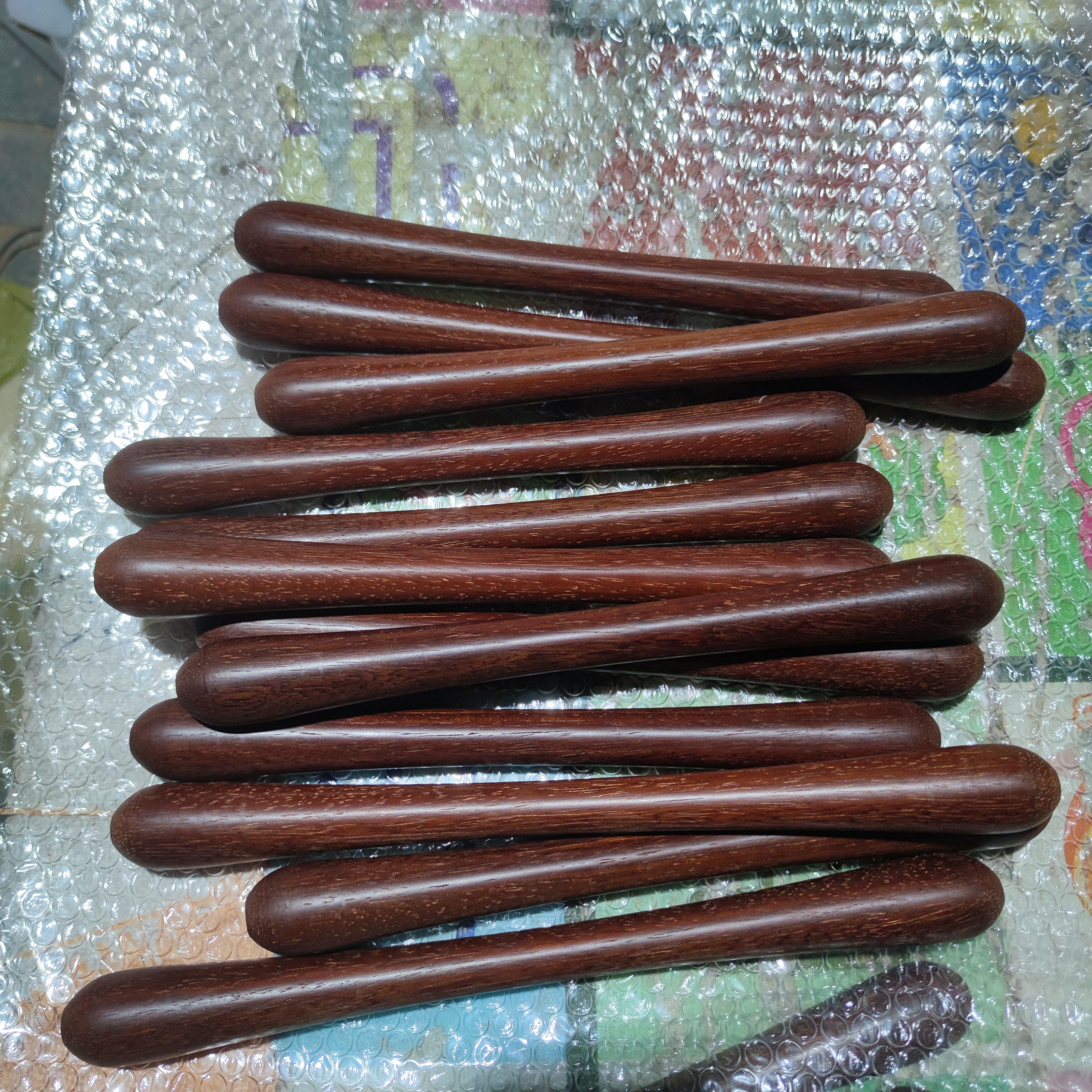 打鼓棒木质实木鼓锤大鼓鼓槌红铁木双圆头大鼓槌