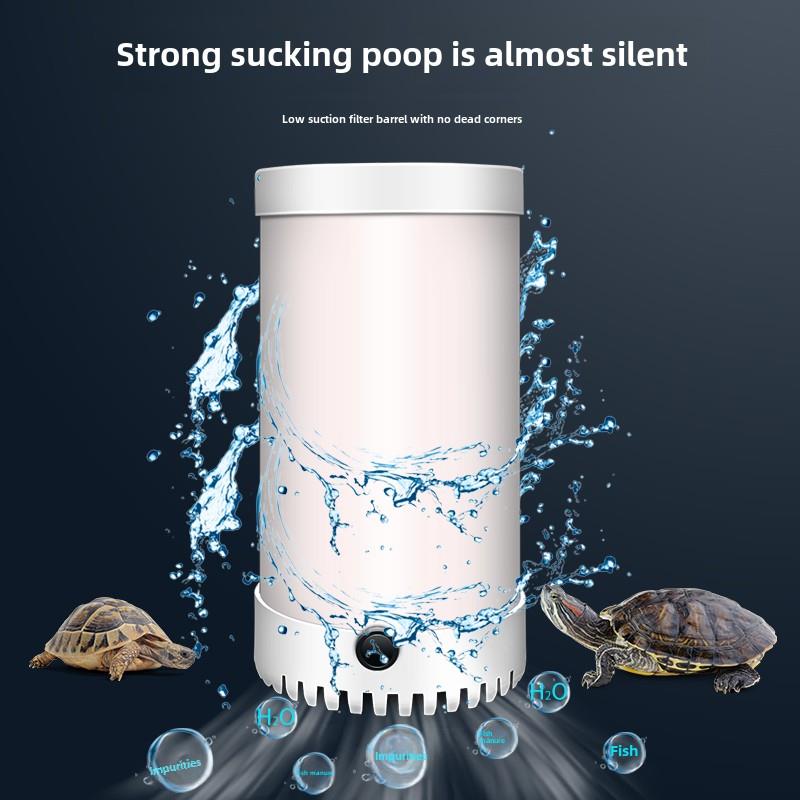 鱼缸乌龟缸鱼盆低水位三合一净水循环自制过滤器免换水内置过滤桶