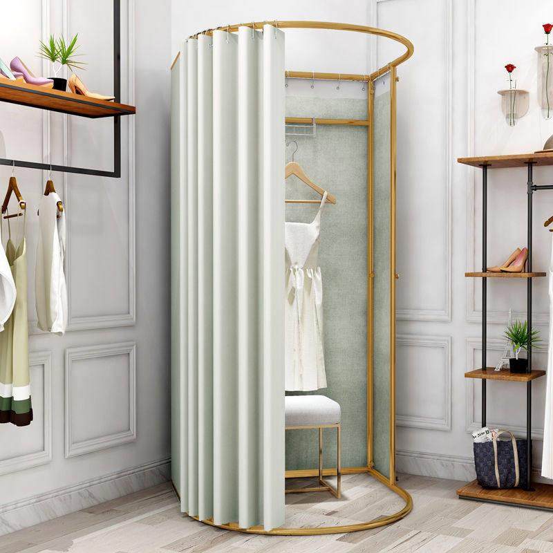 商场服装店试衣间轨道大半圆移动试衣间落地换衣间门帘简易更衣室,商业/办公家具,服装展示架,淘宝优惠券,粉丝福利购,淘宝优惠卷