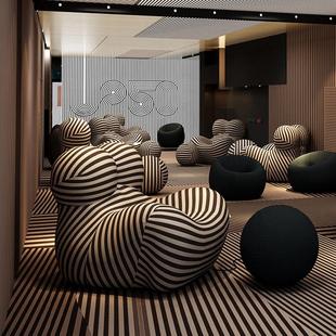 妈妈的怀抱沙发椅设计师轻奢儿童单人休闲椅现代简约网红懒人沙发