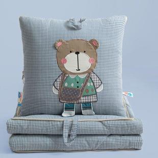 全棉抱枕被子两用车载毯子二合一汽车靠枕办公室午睡枕头女生睡觉