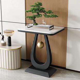 意式轻奢花架置物架北欧岩板花架子简约客厅沙发装饰架阳台花盆架