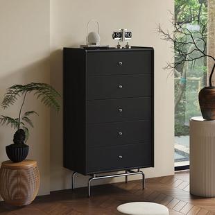 2025新款法式覆古实木五斗柜卧室床尾柜储物柜多功能收纳柜抽屉柜