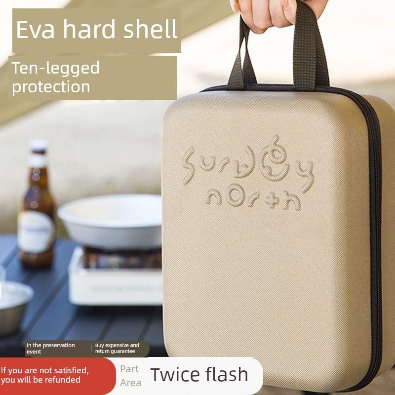 户外便携式pet调料瓶套装露营烧烤调味罐组合分瓶EVA硬壳收纳盒