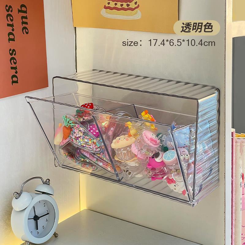 .儿童发饰收纳盒壁挂式女童抓夹宝宝发夹头饰发圈发绳橡皮筋首饰