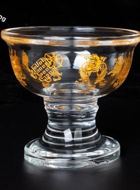 藏式供水杯、玻璃供水碗、水晶供水碗、佛杯、供水杯、彩金八吉