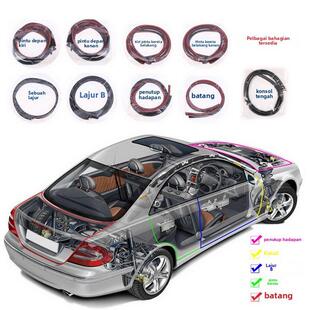 沃尔沃XC60S60S90XC40XC90汽车引擎机盖中控台AB柱车门隔音密封条