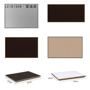 轻奢软装博物馆皮革托盘展示板样板间衣帽间展示道具珠宝饰品底座