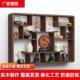博古架实木中式 墙上置物架挂墙背景墙摆件茶壶摆放架 多宝阁壁挂式