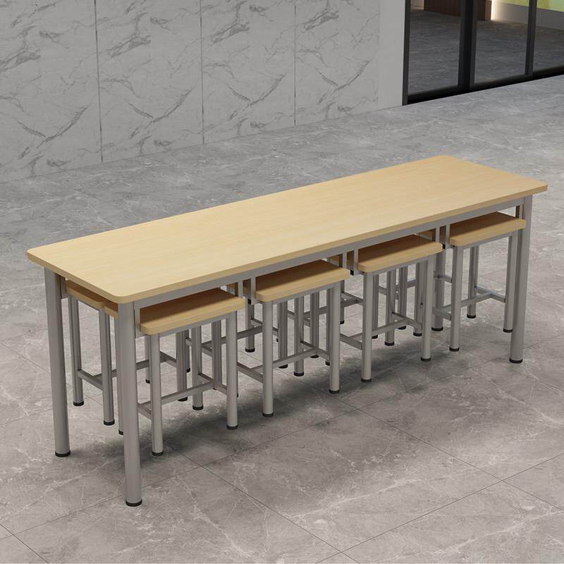 食堂餐桌椅组合学校工厂饭厅员工4人6人8人饭堂餐桌挂凳快餐桌椅