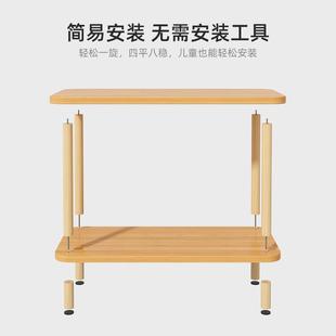 床头桌卧室置物架小桌子简易家用收纳桌沙发边柜小茶几长方形方桌