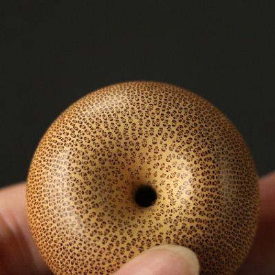 精品纯手工制作天然龙血金丝竹面包圈手把件竹雕玉竹小吊坠竹挂件