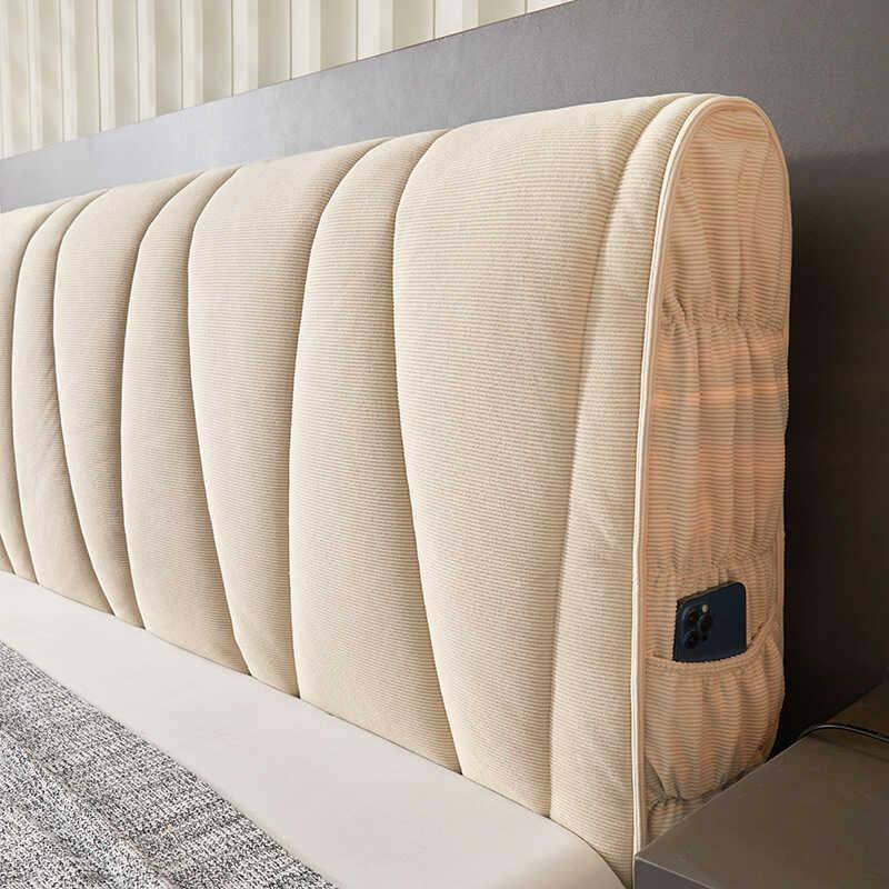 床头套罩2024新款加厚软包木头硬板床头床包全包遮丑神器高级感