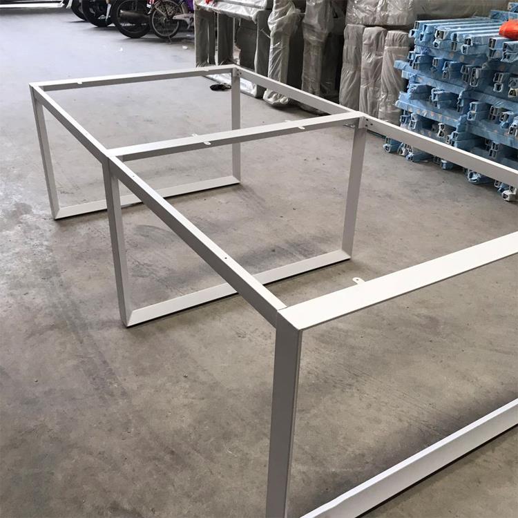 办公桌铁架脚桌腿支架 会议书桌支架台架 三角管铁艺金属桌腿钢架