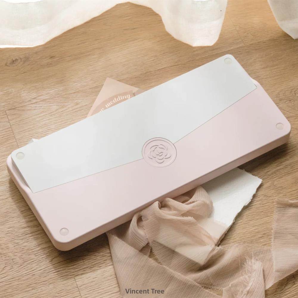 情书75铝坨坨套件gasket客制化机械键盘热插拔轴座麻将音女生可爱