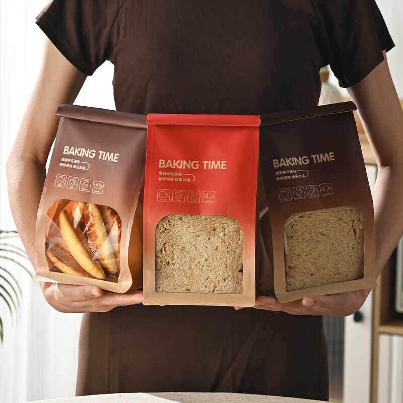 450克加厚吐司袋 卷边铁丝自封口土司袋子300g切片面包烘焙袋纸袋,厨房/烹饪用具,点心包装盒/包装袋,淘宝优惠券,粉丝福利购,淘宝优惠卷