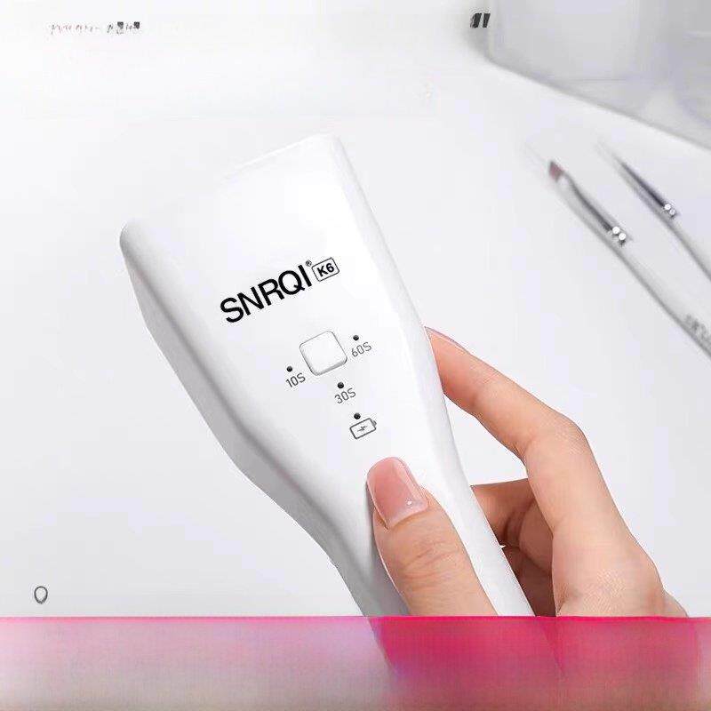 赛颜其K6美甲灯快干手持式灯传感器电储存烤甲灯美甲沙龙专用光疗