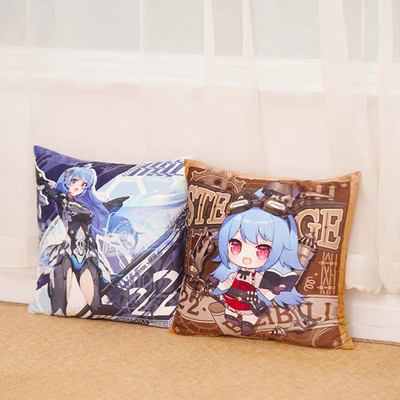 正版 bilibili哔哩哔哩2233时空战姬系列方形抱枕B站动漫周边靠垫