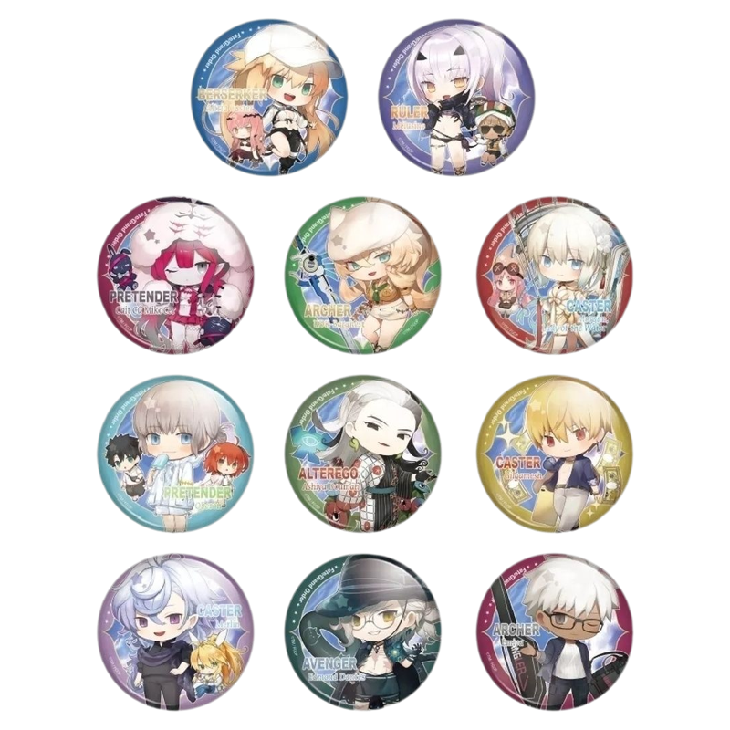 日谷正版盲袋 Fate Grand Order FGO 瓶中妖精Q吧唧 vol14 徽章