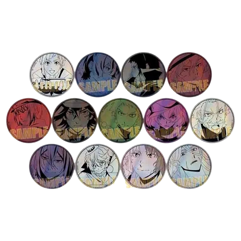 日谷全新正版盲袋 BH 文豪野犬 单色铜闪吧唧徽章 动漫 周边 谷子