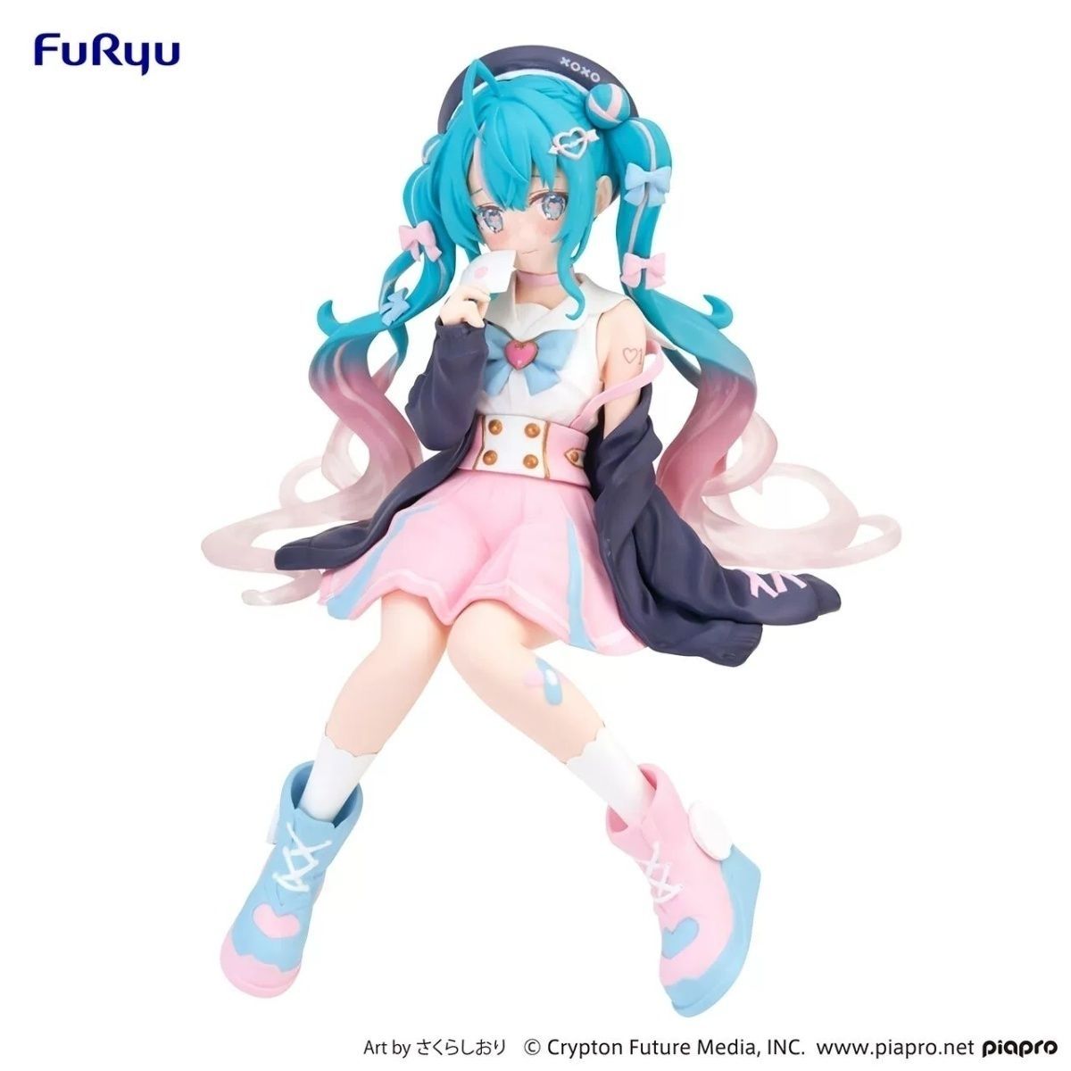 正版全新 FuRyu 初音未来 情书恋爱水手服 MIKU 泡面压 景品手办