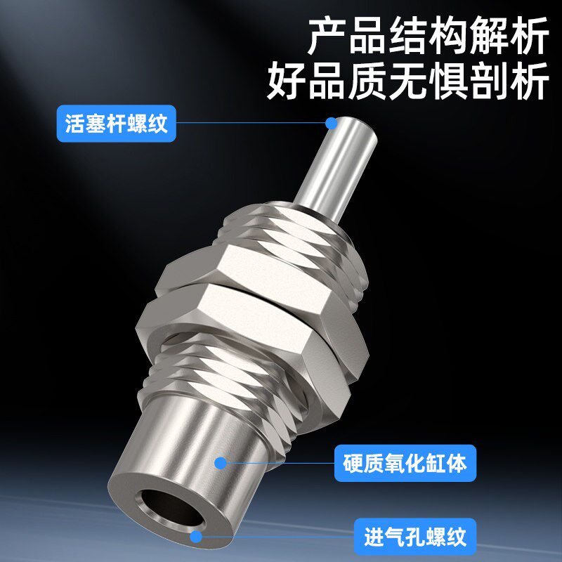 热销MPG气动小型针型面板型气缸MPGH6X8X12X5X10X15X20X25X30X35-