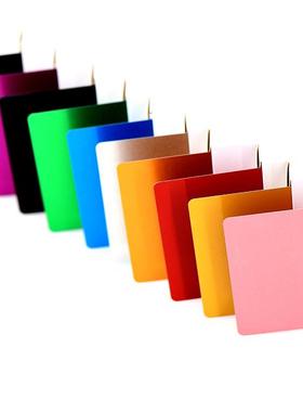 金属卡片名片空白材料多色彩色铝铭牌标牌光纤机打标测试调试