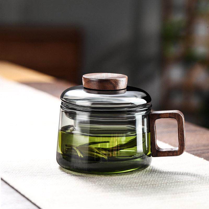 家用玻璃过滤泡茶杯耐温茶水分离公室水杯女迷你小泡茶杯具