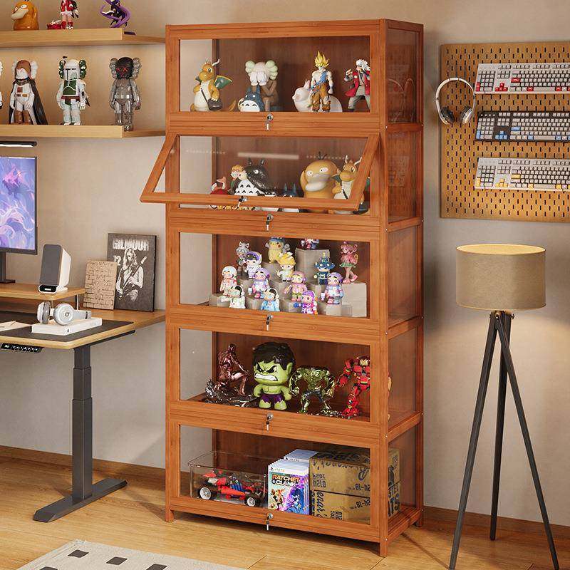 手办透明展示柜带锁陈列柜学生书架书柜亚克力乐高盲盒摆件储物柜,厨房/烹饪用具,调料置物架,淘宝优惠券,粉丝福利购,淘宝优惠卷