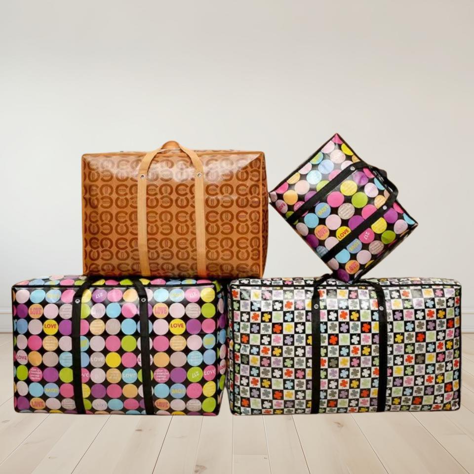 搬家袋编织袋棉被收纳袋无纺布加厚手提袋大容量搬家打包袋行李袋