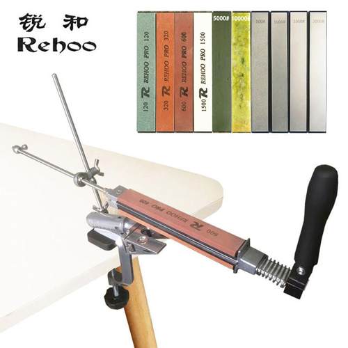 锐和牌跨境货源金属定角磨刀器夹具可翻转适用各种刀具RH-006