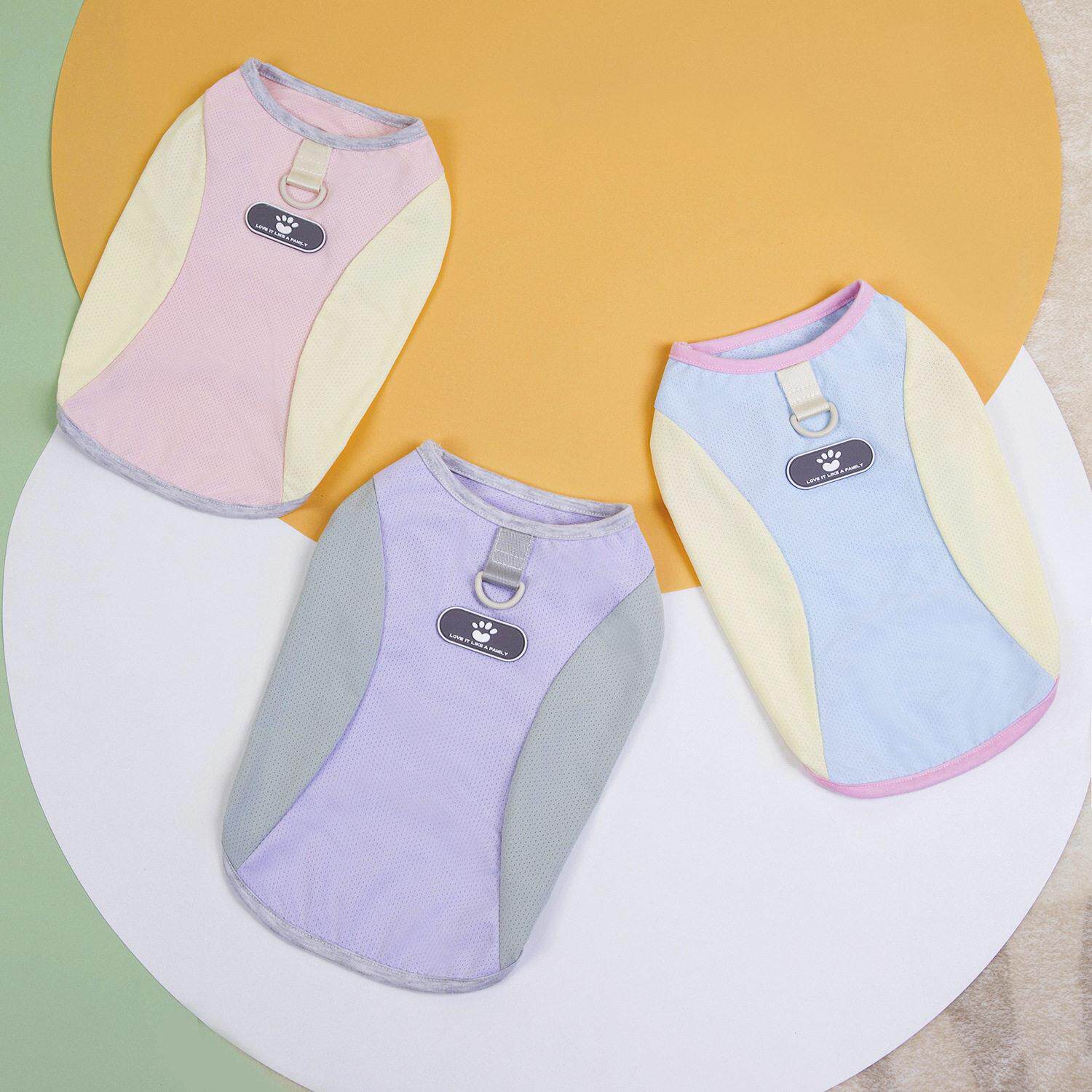 宠物服装新款狗狗衣服宠物衣服春夏季薄款25冰丝网眼背心