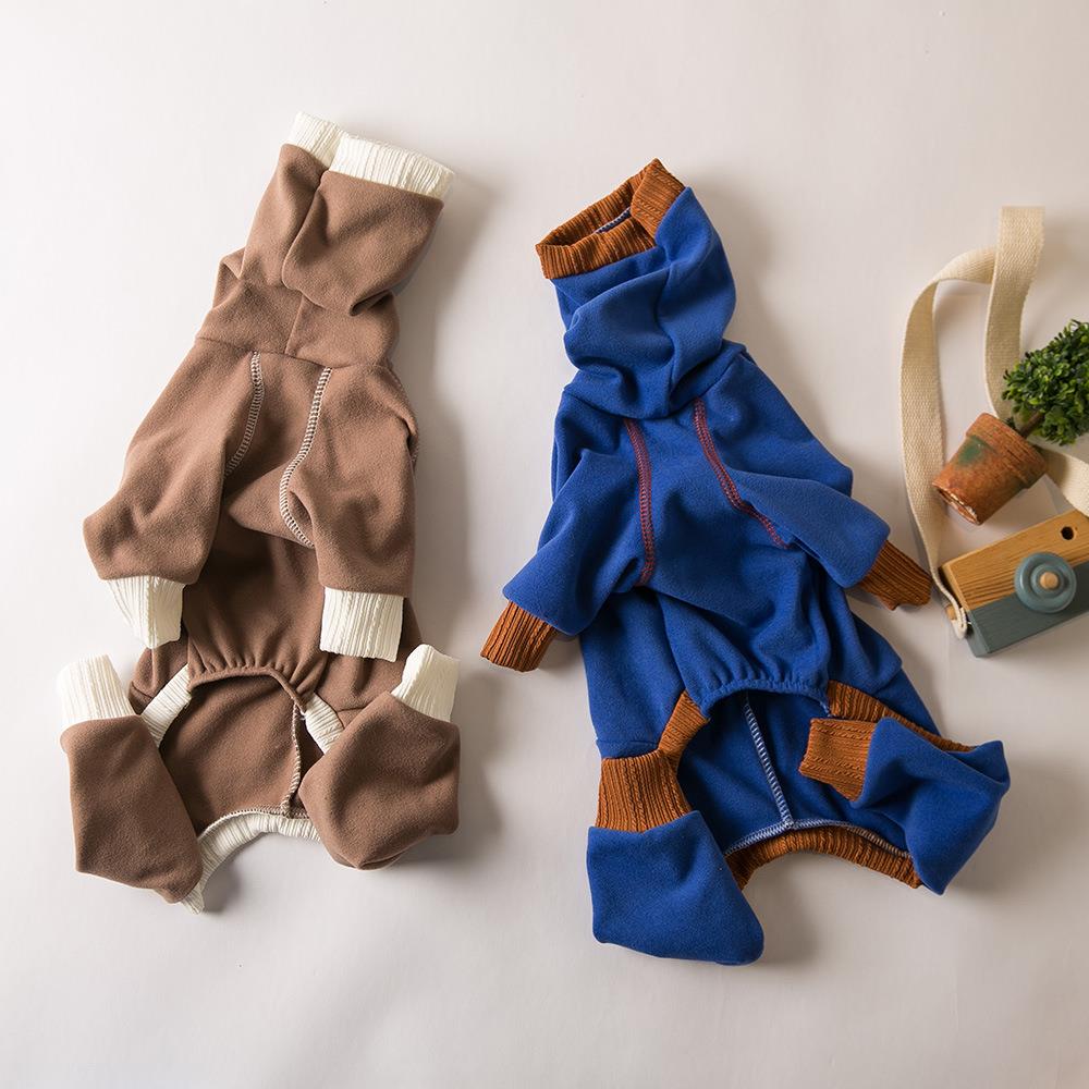 宠物打底加绒保暖四脚衣微弹小灵缇惠比特衣服四脚衣防脱大狗衣服