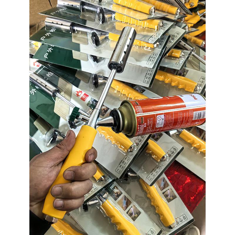 加长杆户外大火力卡式喷火枪 野外烧荒点火烤猪毛 可延长