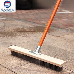 长柄地刷 不锈钢丝刷洗地地板刷长柄地板硬毛刷子水池青苔